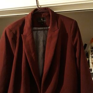 Women's Worthington Burgundy Blazer